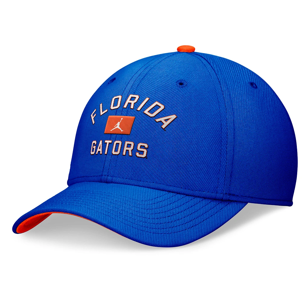 Men's Jordan Brand Royal Florida Gators Primetime Rise Swoosh Flex Hat