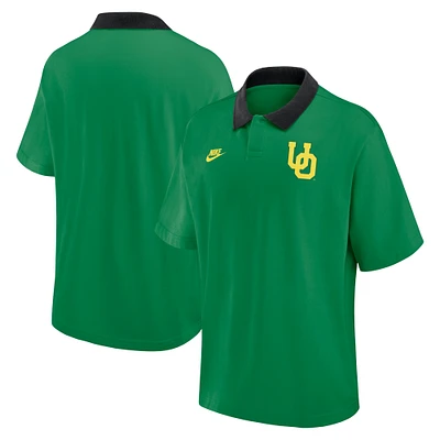 Men's Nike Green Oregon Ducks Legacy Jersey Club Oversized Fit Polo