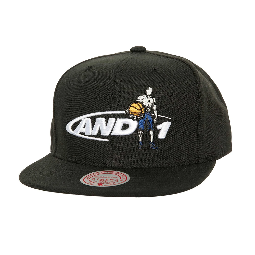 Men's Mitchell & Ness x And 1 Black 30 Years Snapback Hat