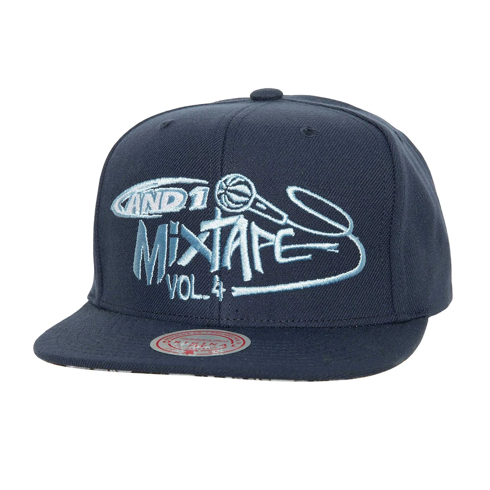 Men's Mitchell & Ness x AND1 Blue Mixtape Vol. 4 Adjustable Hat
