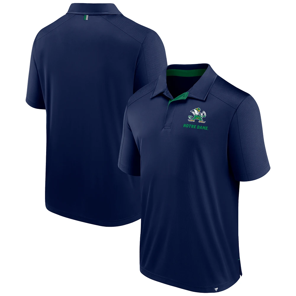 Men's Fanatics Navy Notre Dame Fighting Irish Fundamental Defender Polo