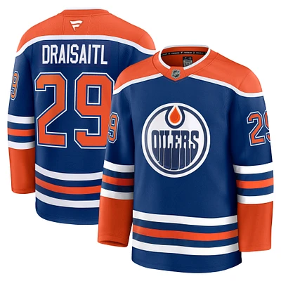Men's Fanatics Leon Draisaitl Royal Edmonton Oilers Home Premium Jersey