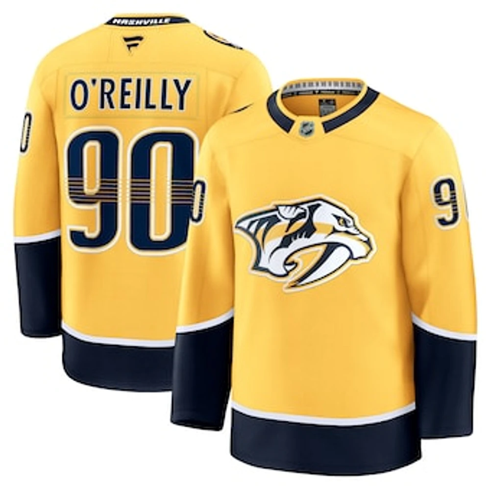 Men's Fanatics Ryan O'Reilly Yellow Nashville Predators Home Premium Jersey