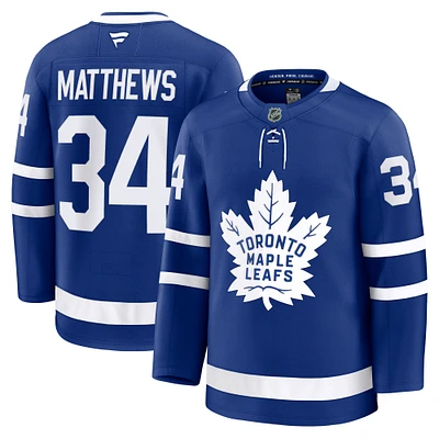Men's Fanatics Auston Matthews Blue Toronto Maple Leafs Home Premium Jersey