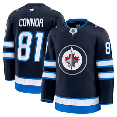 Men's Fanatics Kyle Connor Navy Winnipeg Jets Home Premium Jersey