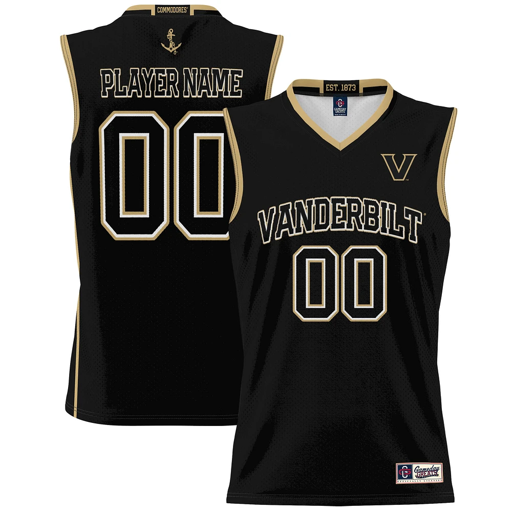 Youth GameDay Greats Black Vanderbilt Commodores NIL Pick-A-Player Men's Basketball Jersey