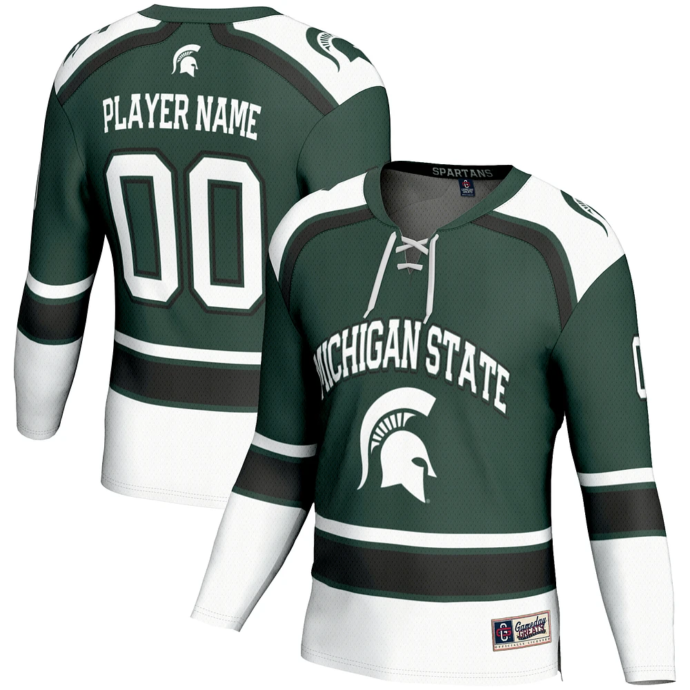 Men's GameDay Greats Michigan State Spartans Ice Hockey NIL Pick-A-Player Jersey