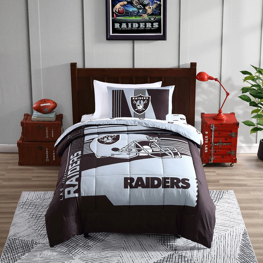 Las Vegas Raiders Twin Bed In A Bag Set