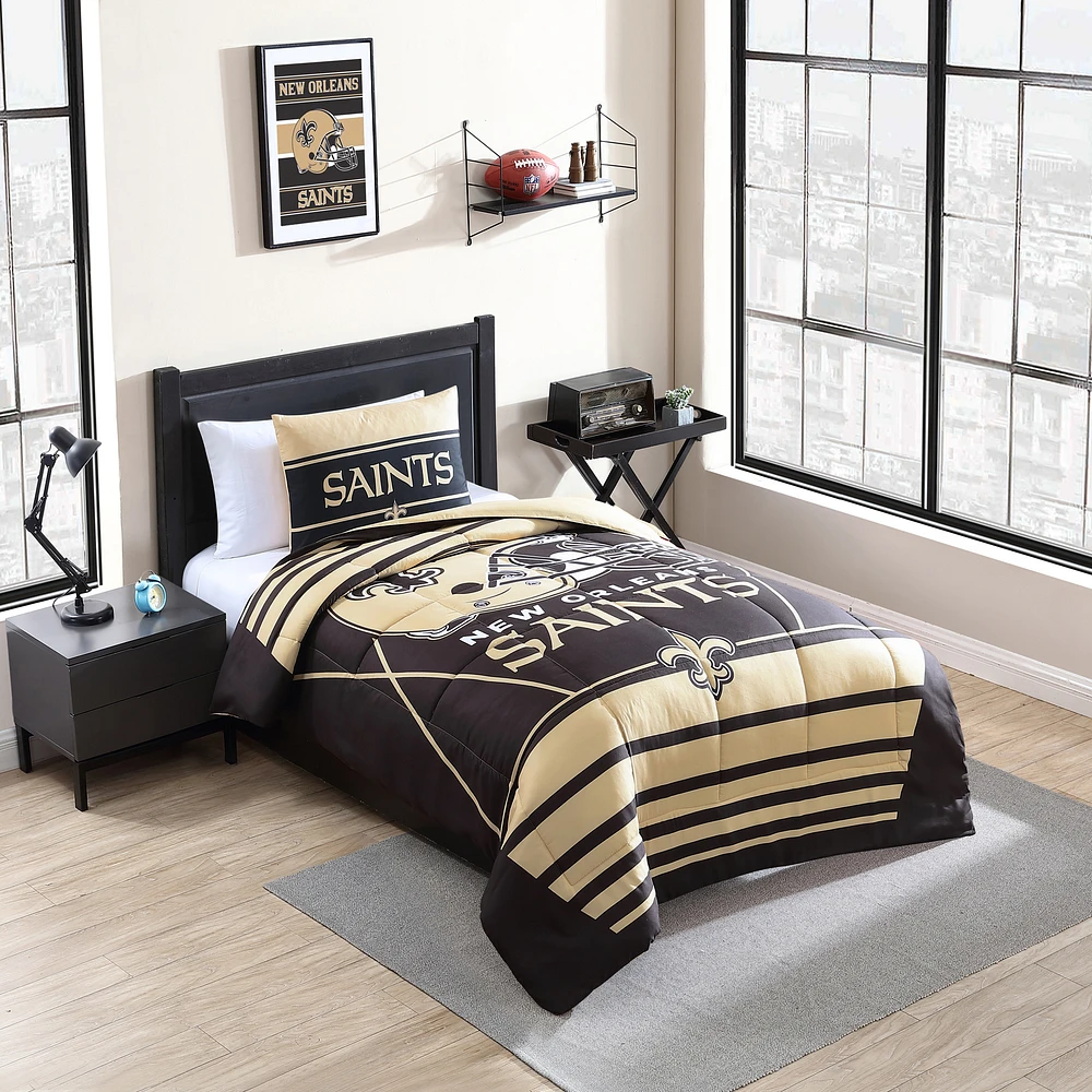 New Orleans Saints Twin Bedding Comforter Set