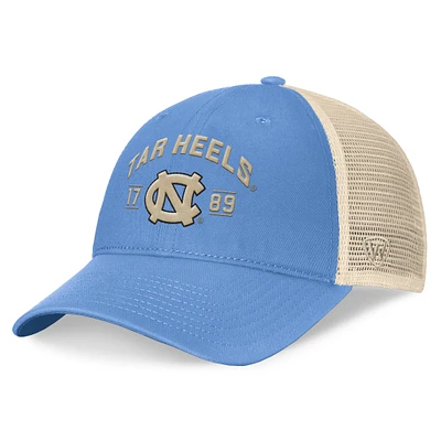 Men's Top of the World Carolina Blue North Carolina Tar Heels Heritage Waylon Trucker Adjustable Hat