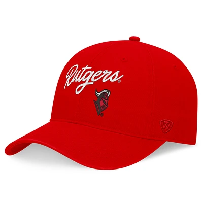 Men's Top of the World Scarlet Rutgers Scarlet Knights Heritage CeeCee Adjustable Hat