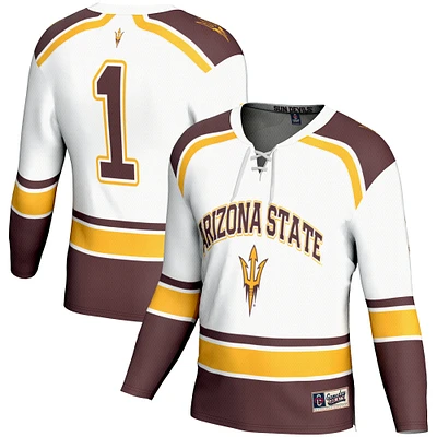 Youth GameDay Greats #1 White Arizona State Sun Devils Ice Hockey Jersey