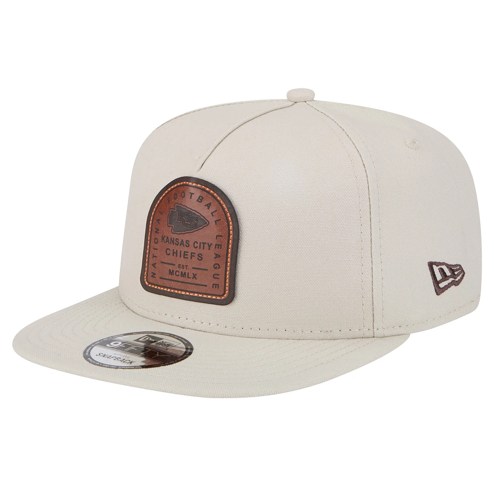 Men's New Era Stone Kansas City Chiefs Premier 9FIFTY Snapback Hat