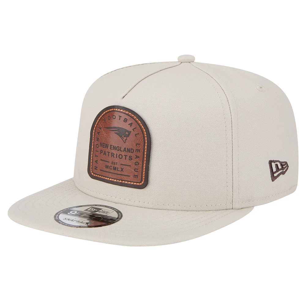 Men's New Era Stone New England Patriots Premier 9FIFTY Snapback Hat