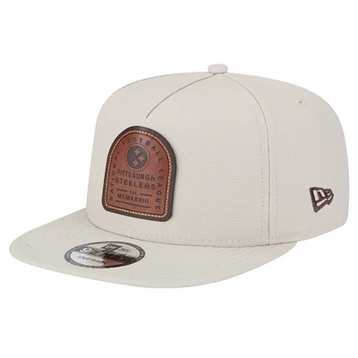 Men's New Era Stone Pittsburgh Steelers Premier 9FIFTY Snapback Hat