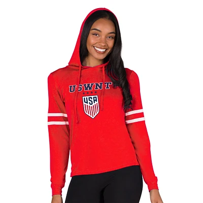 Women's Concepts Sport Red USWNT Marathon Hoodie Top