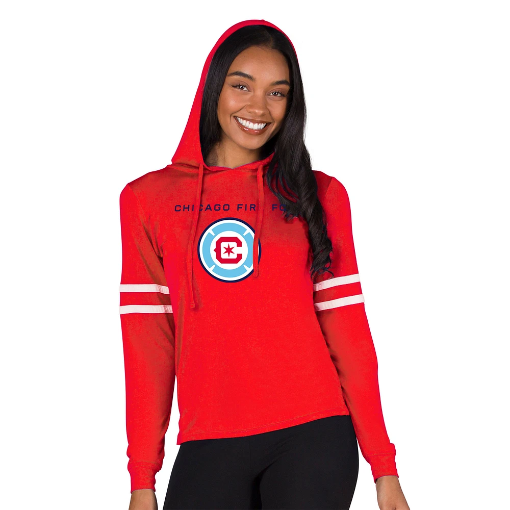 Women's Concepts Sport Red Chicago Fire Marathon Hoodie Top