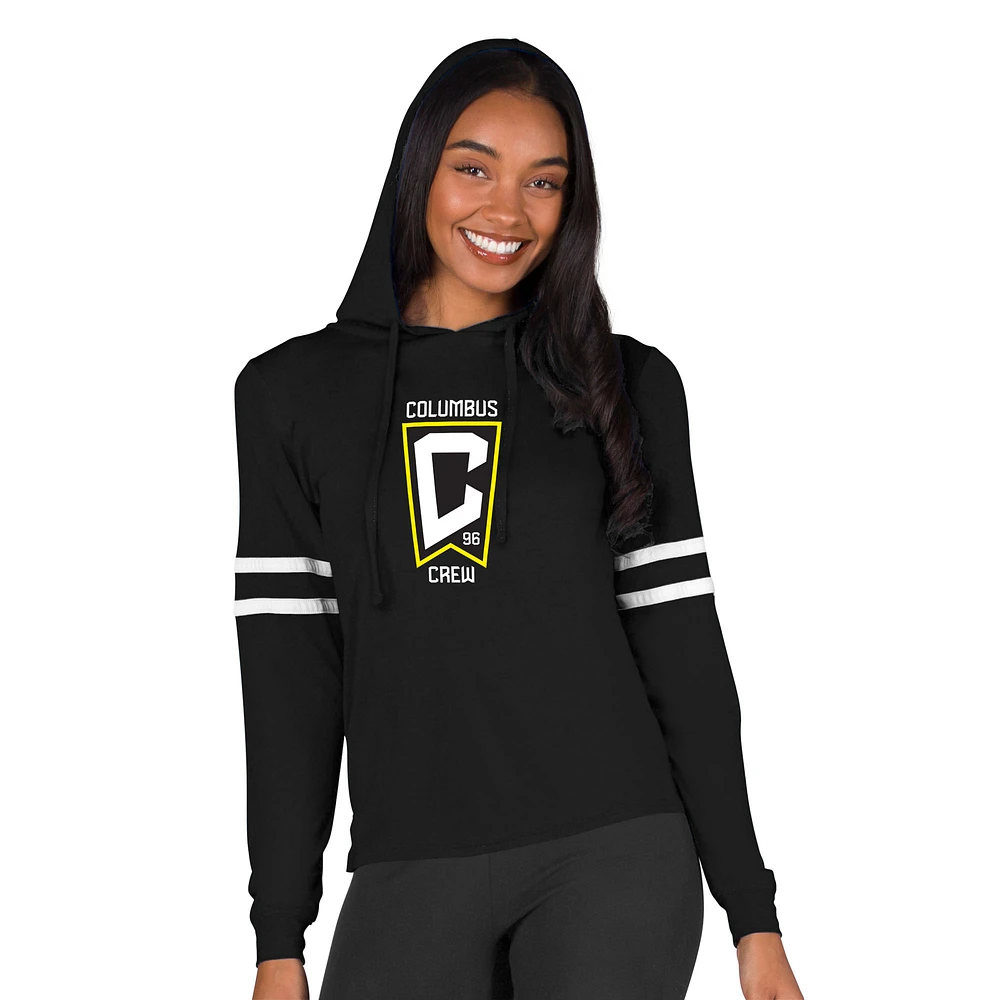 Women's Concepts Sport Black Columbus Crew Marathon Hoodie Top