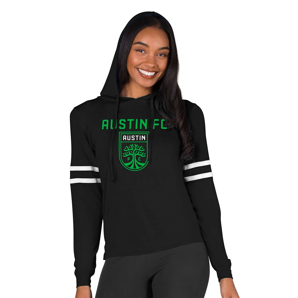 Women's Concepts Sport Black Austin FC Marathon Hoodie Top