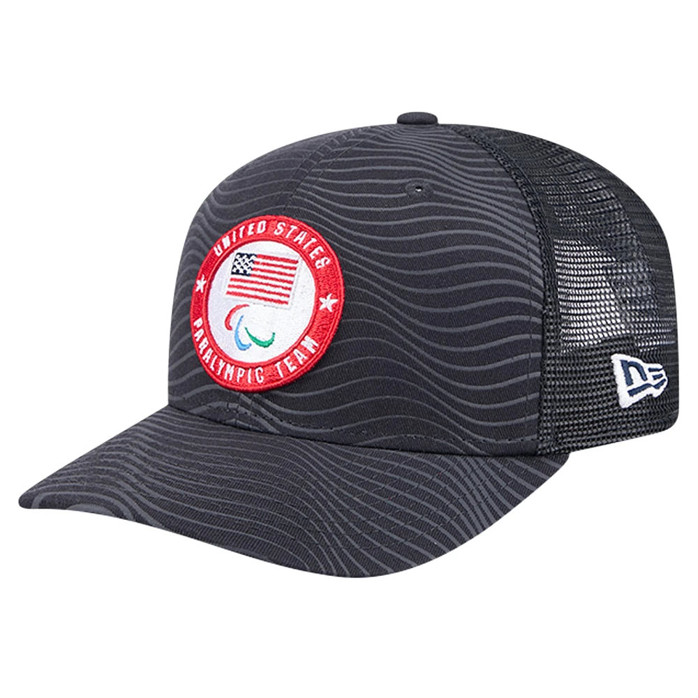 Men's New Era Navy U.S. Paralympics Waves 9SEVENTY Stretch Snap Adjustable Hat