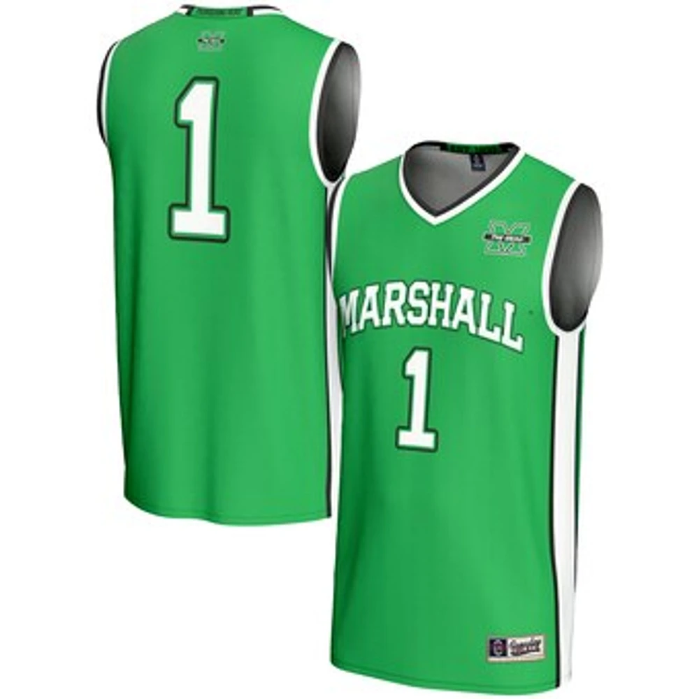 Men's GameDay Greats #1 Kelly Green Marshall Thundering Herd Lightweight Basketball Fashion Jersey