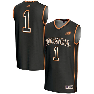 Youth GameDay Greats #1 Black Bucknell Bison Lightweight Basketball Fashion Jersey