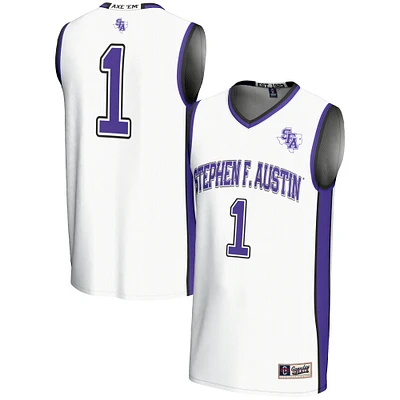 Unisex GameDay Greats White Stephen F Austin Lumberjacks #1 Basketball Jersey