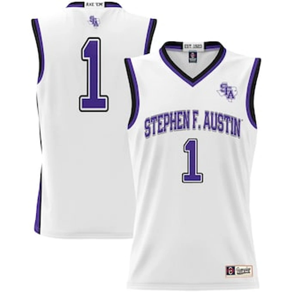 Youth GameDay Greats White Stephen F Austin Lumberjacks #1 Basketball Jersey