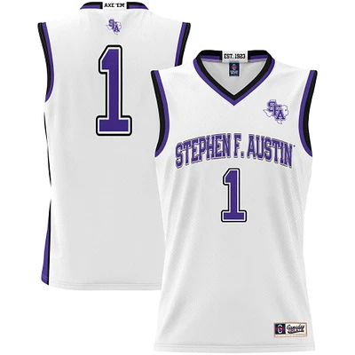 Youth GameDay Greats White Stephen F Austin Lumberjacks #1 Basketball Jersey