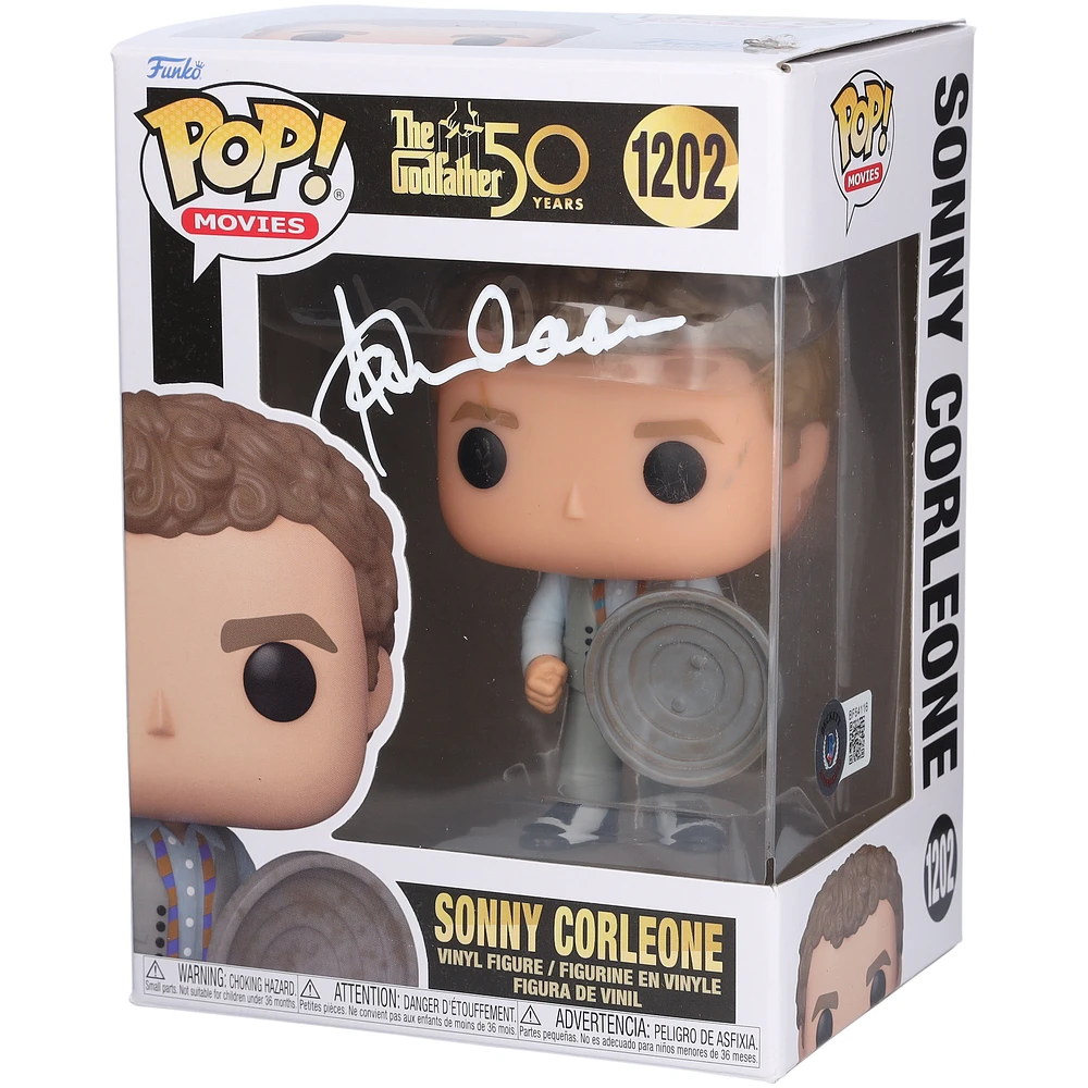James Caan The Godfather Autographed Sonny Corleone #1202 Funko Pop! Figurine - Signed in White Ink - BAS