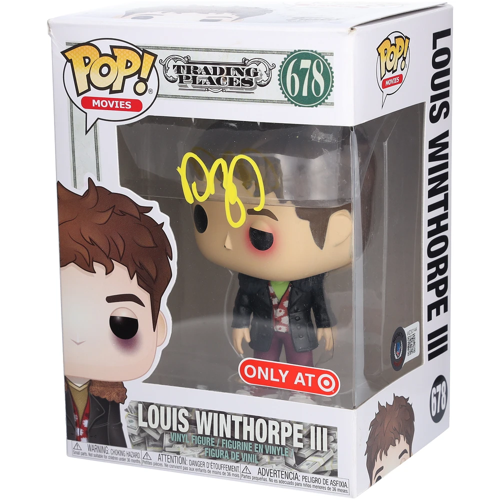 Dan Aykroyd Trading Places Autographed Louis Winthorpe III #678 Funko Pop! Vinyl Figure - Signed in Yellow Ink - BAS