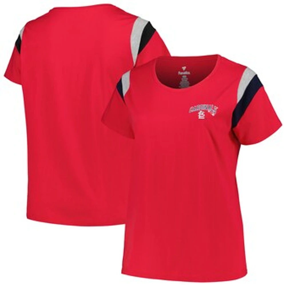 Women's Profile Red St. Louis Cardinals Plus Scoop Neck T-Shirt