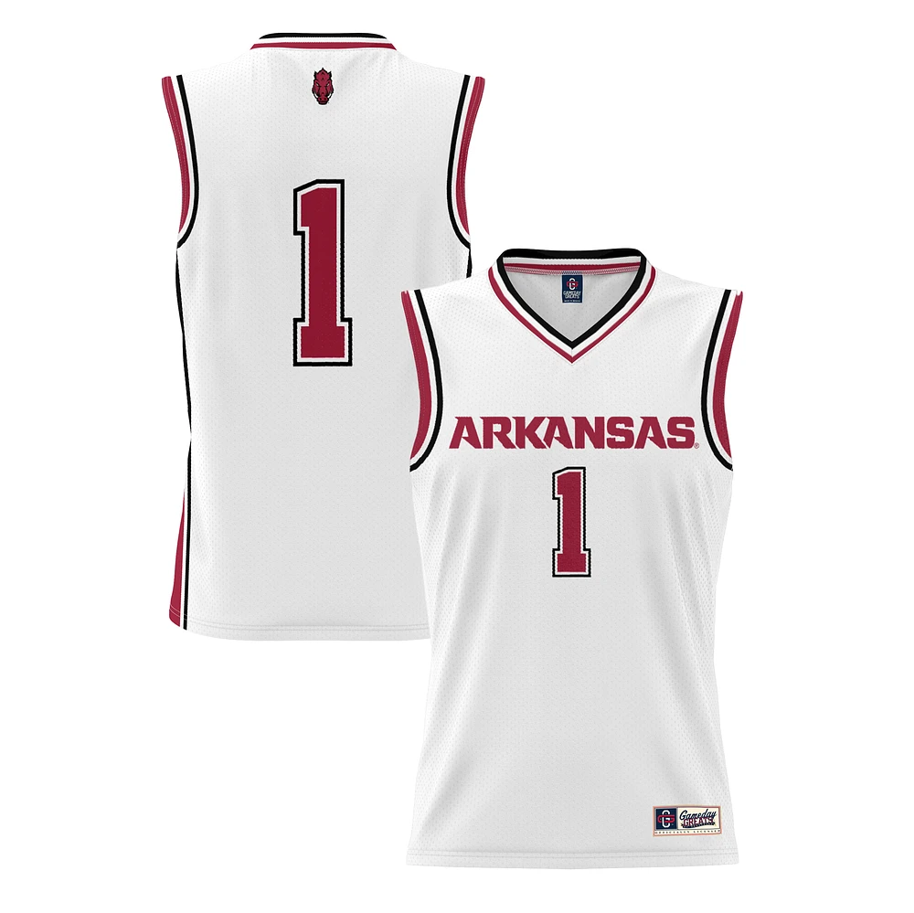 Youth GameDay Greats #1 Arkansas Razorbacks Lightweight Basketball Jersey