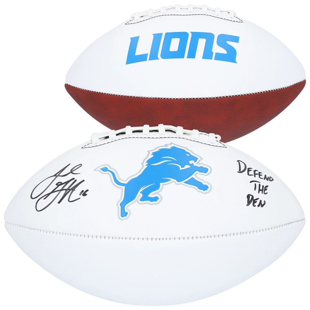 Jared Goff Detroit Lions Autographed Franklin Football with Inscription