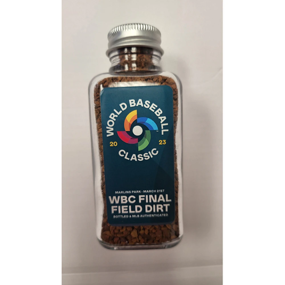 United States vs. Japan 2023 World Baseball Classic Final Game-Used Dirt Jar