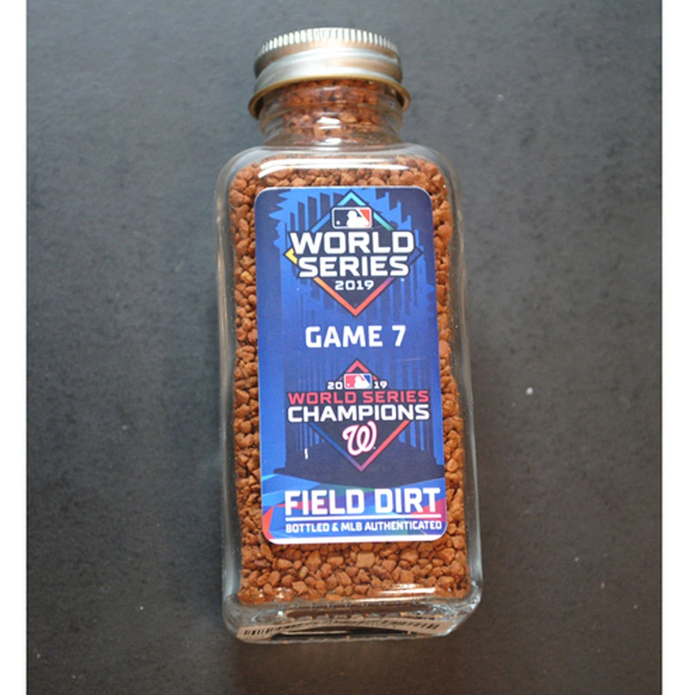 Washington Nationals 2019 World Series Game 7 Game-Used Dirt Jar