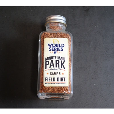 Houston Astros 2017 World Series Game 5 Game-Used Dirt Jar