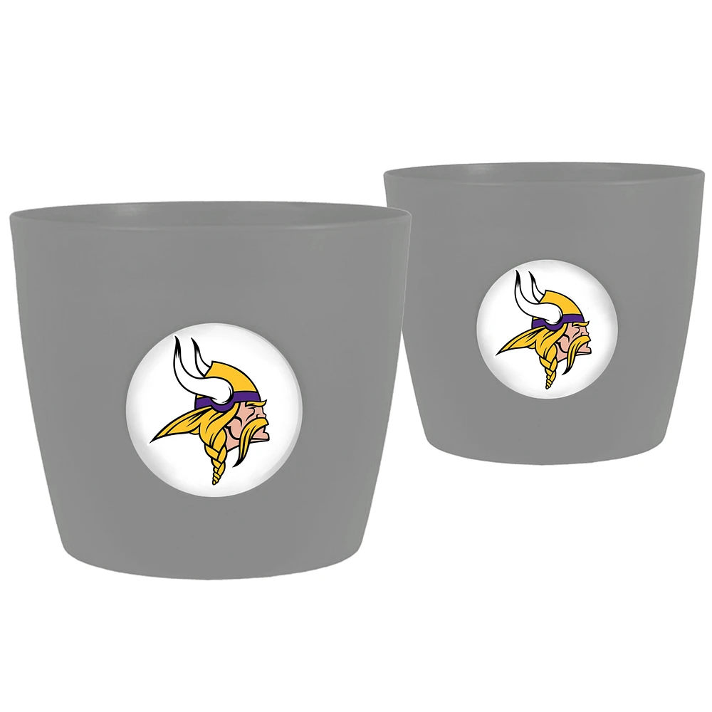 Minnesota Vikings Two-Pack Button Pot Set