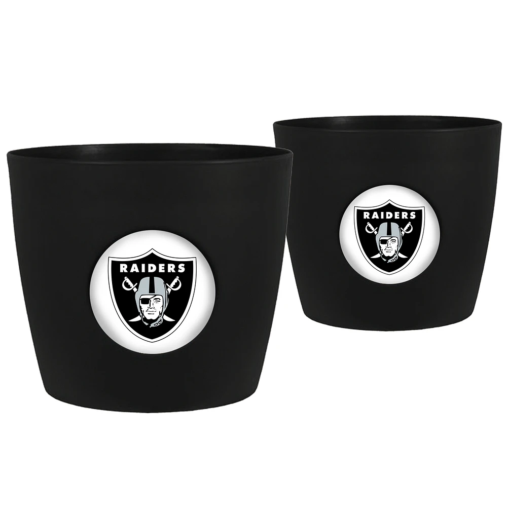 Las Vegas Raiders Two-Pack Button Pot Set