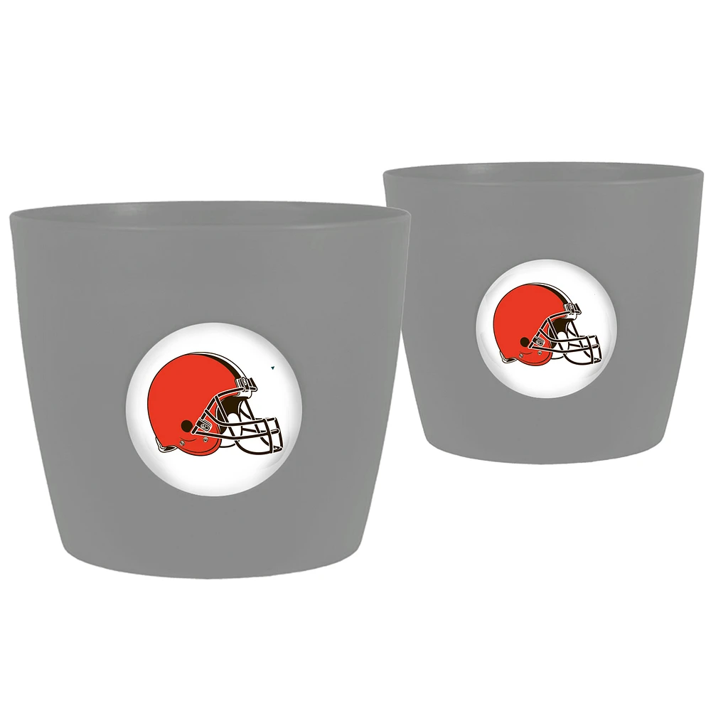 Cleveland Browns Two-Pack Button Pot Set