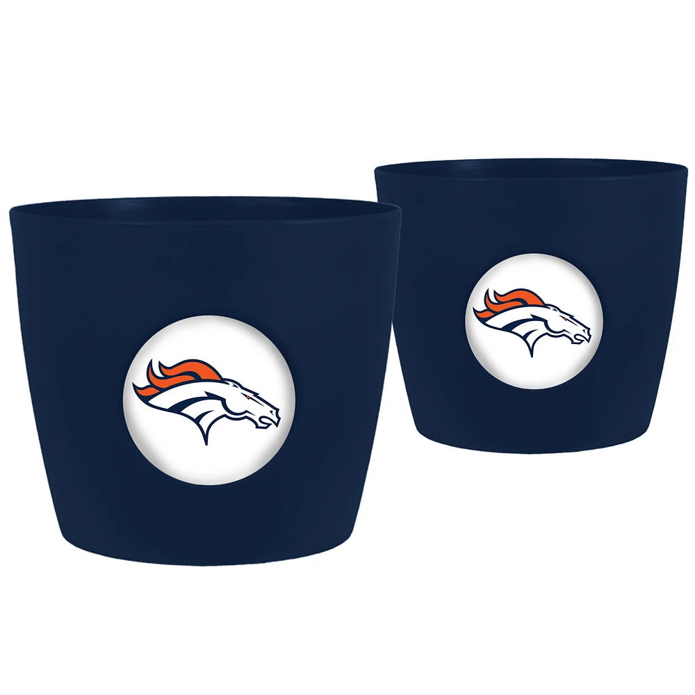 Denver Broncos Two-Pack Button Pot Set