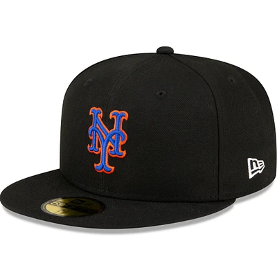 Men's New Era Black York Mets Authentic Collection Alternate On-Field 59FIFTY Fitted Hat