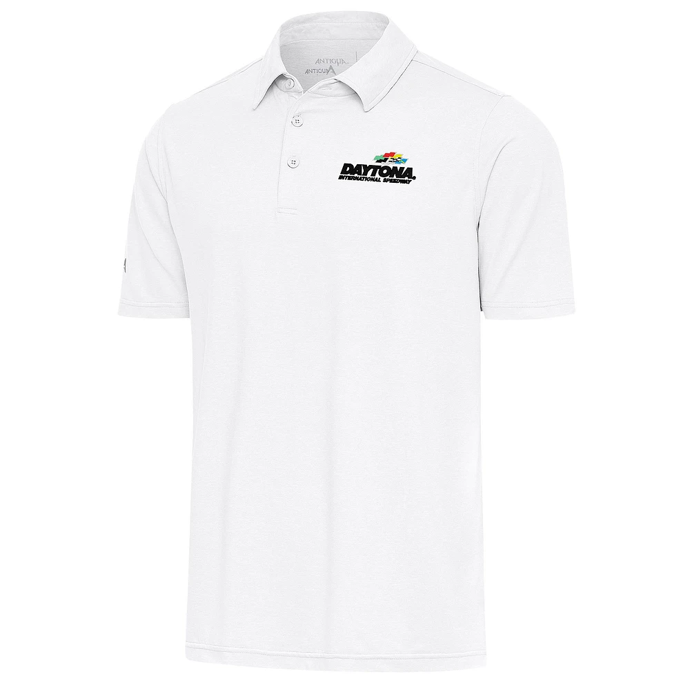 Men's Antigua White Daytona International Speedway Par 3 Polo