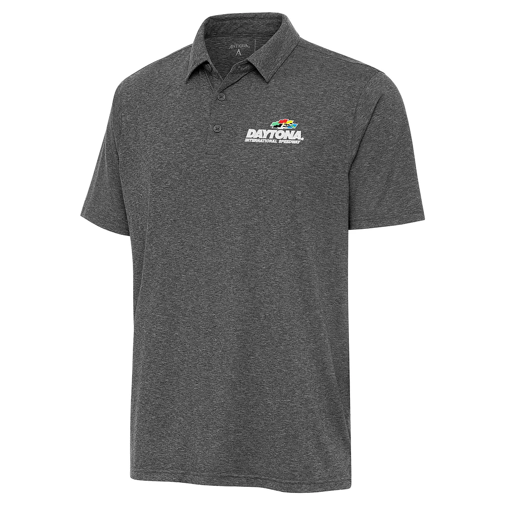 Men's Antigua Heather Daytona International Speedway Par 3 Polo