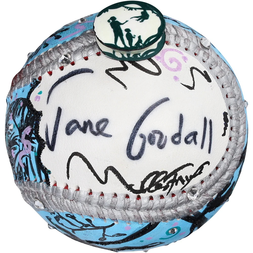 Jane Goodall Autographed Baseball - Art by Charles Fazzino - B679447