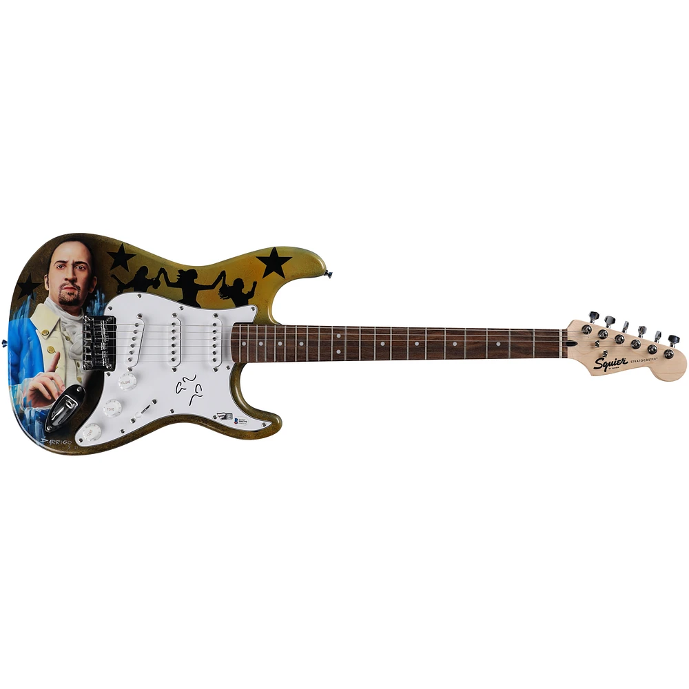Lin-Manuel Miranda Hamilton Autographed Stratocaster Guitar - Art by David Arrigo - #1 of Limited Edition 1