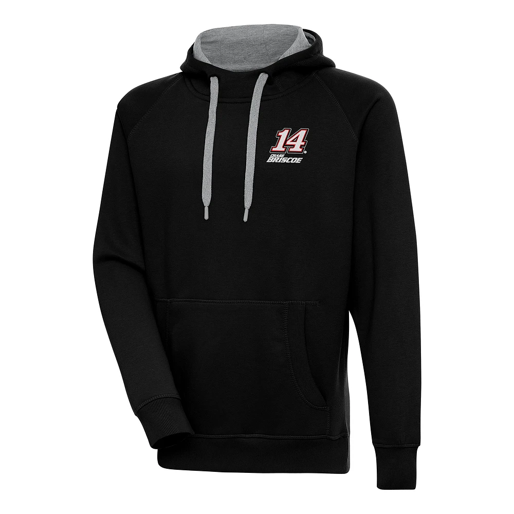 Men's Antigua Black Chase Briscoe Victory Pullover Hoodie