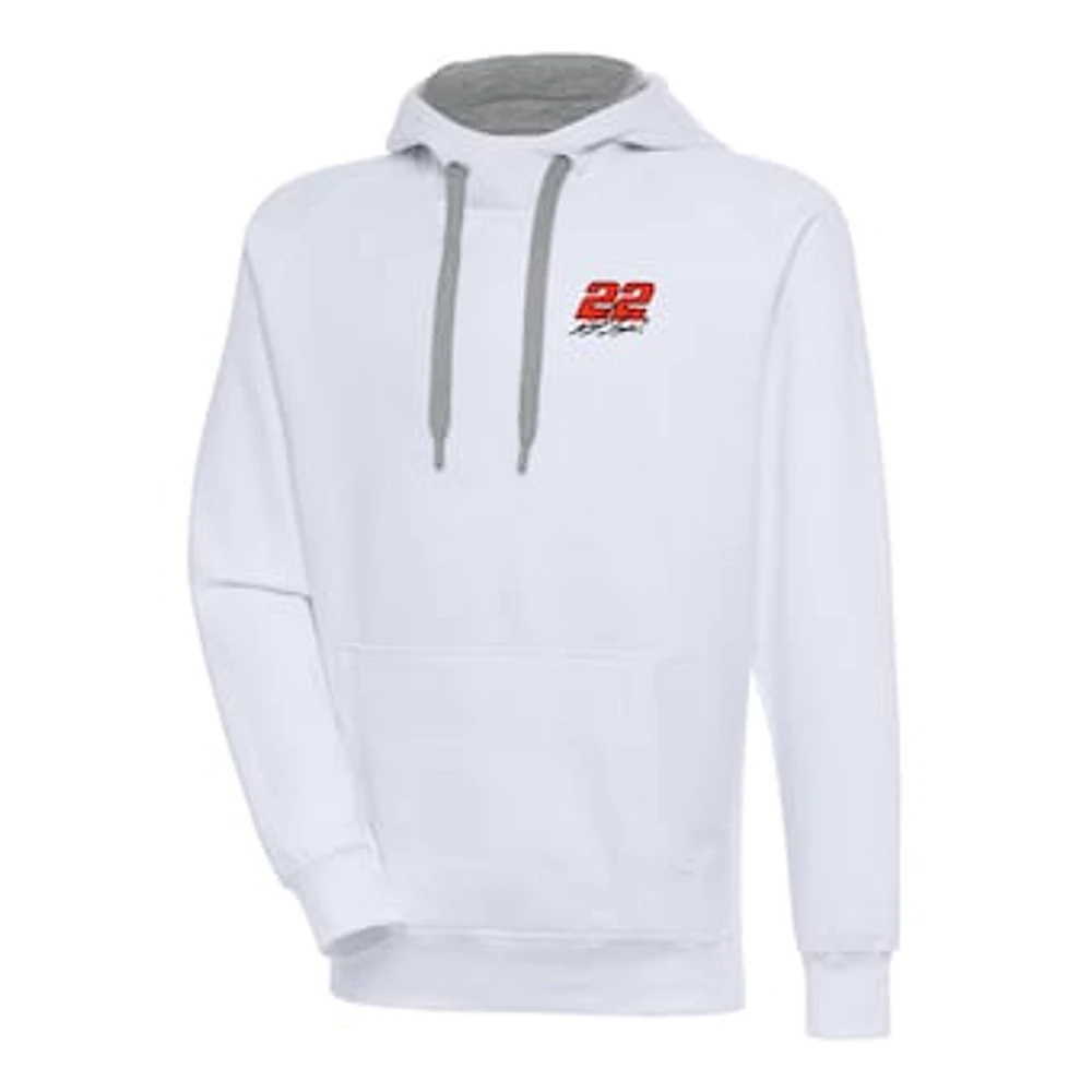 Men's Antigua Joey Logano Victory Pullover Hoodie