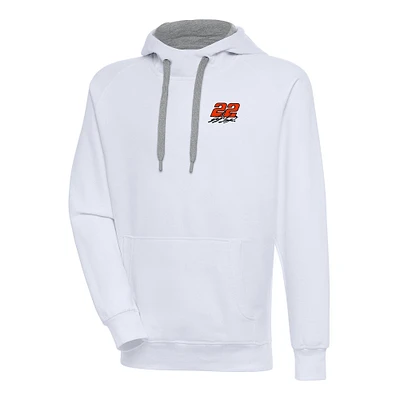 Men's Antigua Joey Logano Victory Pullover Hoodie