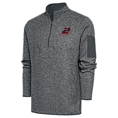 Men's Antigua Heather Austin Cindric Fortune Quarter-Zip Pullover Jacket